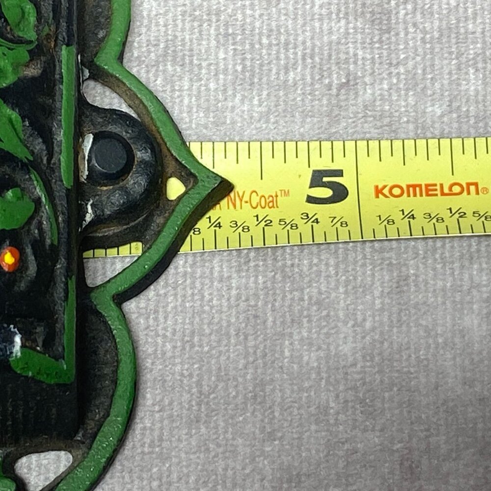 Vintage Hand-Painted Cast Iron Match Holder By Wilton Products Inc. - Picture 7 of 8